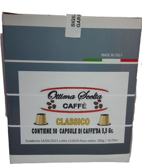 CAFFE' OTTIMA SCELTA CLASSICO COMPATIBILE NESPRESSO ( 50 CAPSULE ) - ottima-scelta-coffee-shop