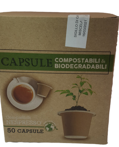 CAFFE' CLASSICO CAPSULE BIODEGRADABILI COMPATIBILI NESPRESSO ( 50 CAPSULE ) - ottima-scelta-coffee-shop