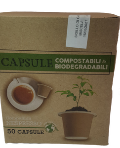 CAFFE' INTENSO CAPSULE BIODEGRADABILI COMPATIBILI NESPRESSO ( 50 CAPSULE ) - ottima-scelta-coffee-shop