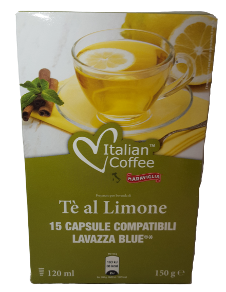 TE' AL LIMONE COMPATIBILE LAVAZZA BLUE ( 15 CAPSULE ) - ottima-scelta-coffee-shop