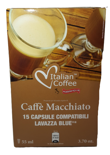 CAFFE' MACCHIATO COMPATIBILE LAVAZZA BLUE ( 15 CAPSULE ) - ottima-scelta-coffee-shop