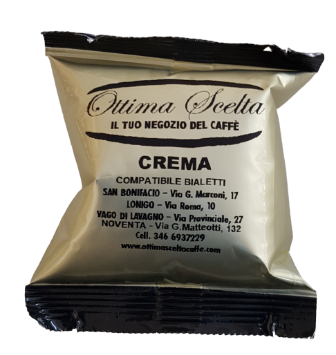 CAFFE' CREMA OTTIMA SCELTA COMPATIBILE BIALETTI ( 100 CAPSULE )–  ottima-scelta-coffee-shop