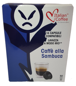 CAFFE' SAMBUCA COMPATIBILE LAVAZZA A MODO MIO (16 CAPSULE) - ottima-scelta-coffee-shop