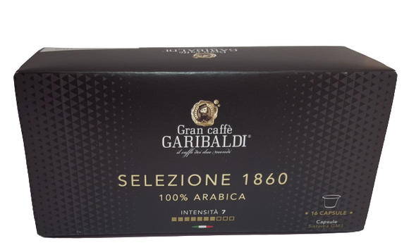 CAFFE' SELEZIONE 1860 100% ARABICA CAPSULE GRAN CAFFE' GARIBALDI ( 16 CAPSULE ) - ottima-scelta-coffee-shop