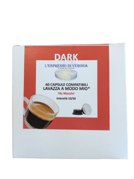 CAFFÈ L'ESPRESSO DI VERONA DARK LAVAZZA A MODO MIO (40 CAPSULE)
