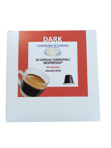 CAFFÈ DARK VIA MAZZINI CDOMPETIBILI NESPRESSO (50 CAPSULE)