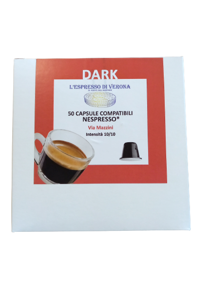 CAFFÈ DARK VIA MAZZINI CDOMPETIBILI NESPRESSO (50 CAPSULE)