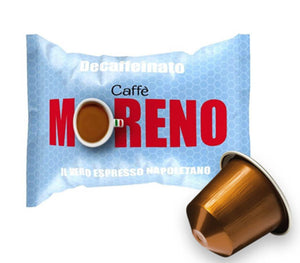 CAFFE' MORENO DECAFFEINATO COMPATIBILI NESPRESSO (100 CAPSULE) - ottima-scelta-coffee-shop