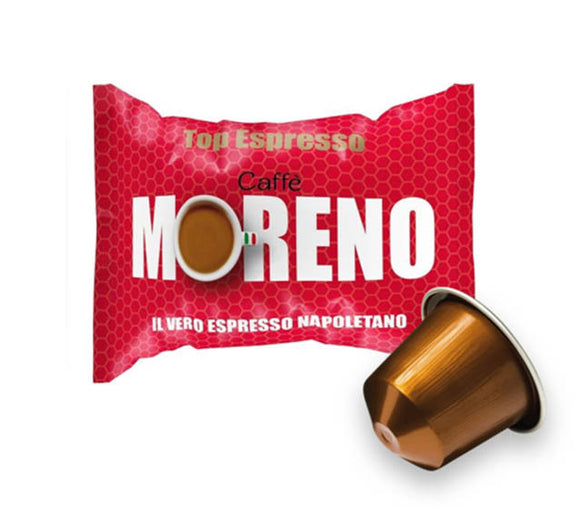 CAFFE' MORENO TOP ESPRESSO COMPATIBILI NESPRESSO (100 CAPSULE) - ottima-scelta-coffee-shop
