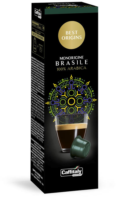 CAPSULE CAFFÈ CAFFITALY MONORIGINE BRASILE (10 CAPSULE)
