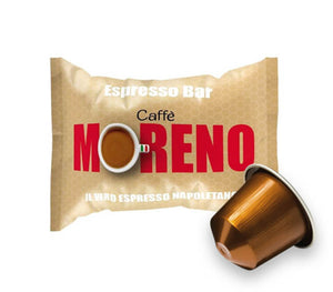 CAFFE' MORENO ESPRESSO BAR COMPATIBILI NESPRESSO (100 CAPSULE) - ottima-scelta-coffee-shop