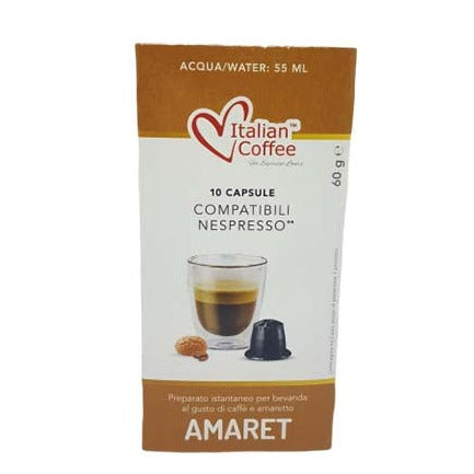 CAFFE' ALL'AMARETTO COMPATIBILI NESPRESSO (10 CAPSULE) - ottima-scelta-coffee-shop